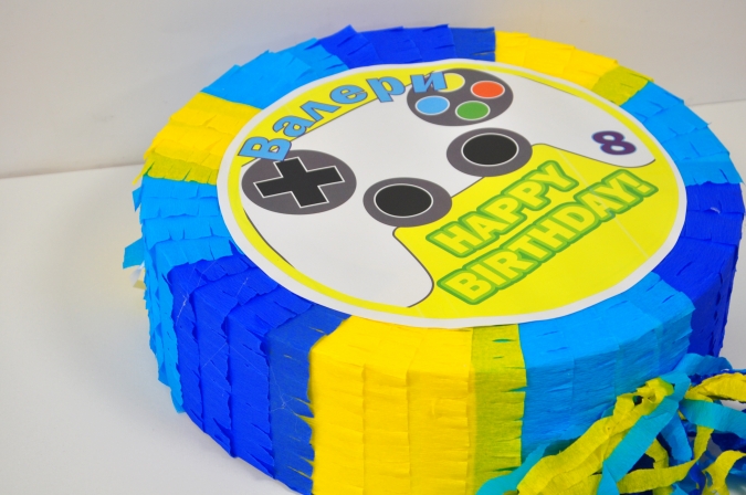 Пинята Плейстейшън, джойстик, Game on, две лица 40х40 см