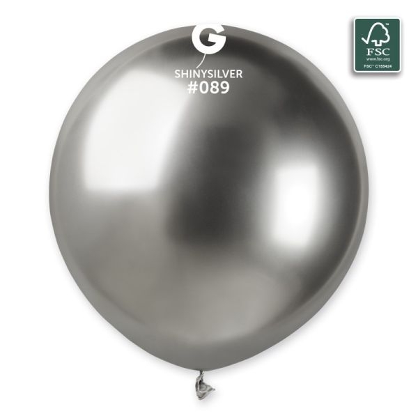 Балон хром сребро, диаметър 48 см, Gemar GB150 #089 /Uk/