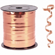 Лента за връзване на балони розово злато блестяща /10 метра/