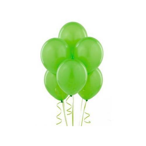 Балон светло зелен пастел, диаметър 30 см, 10 бр. в пакет /Tr/