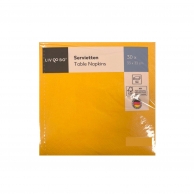 Парти салфетки оранжеви мандарина, 30 бр в пакет, 33х33 см /Kf/