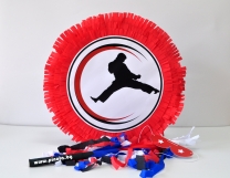 Пинята Карате, каратист две лица 40х40 см