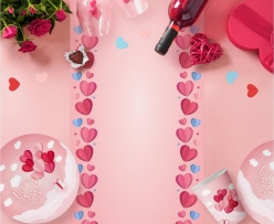 Хартиени конфети Сърца, Свети валентин, Love, 20 гр. /Gd/
