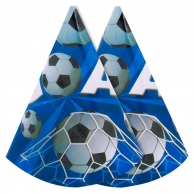 Парти шапка Футбол, 6 бр пакет /mb/