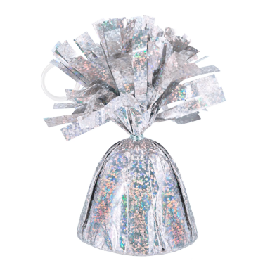 Тежест за балони - цвят сребро холограмна /Pp/
