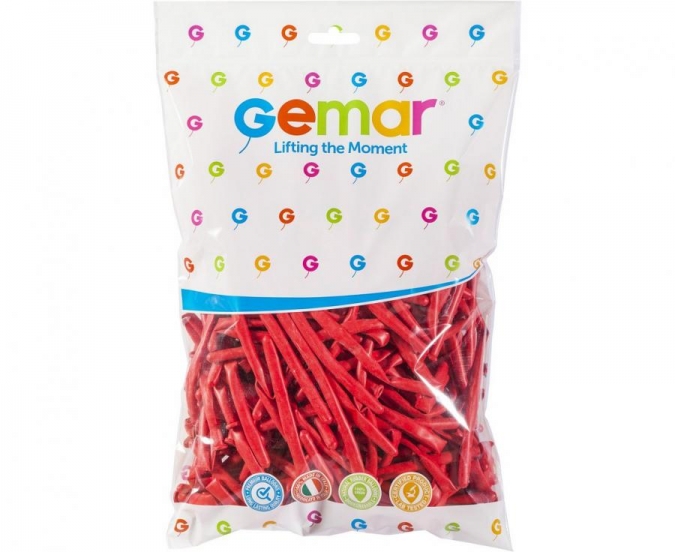 Моделиращи Балони цвят червен, 5х140 см, 10 бр. в опаковка gemar #045 D4