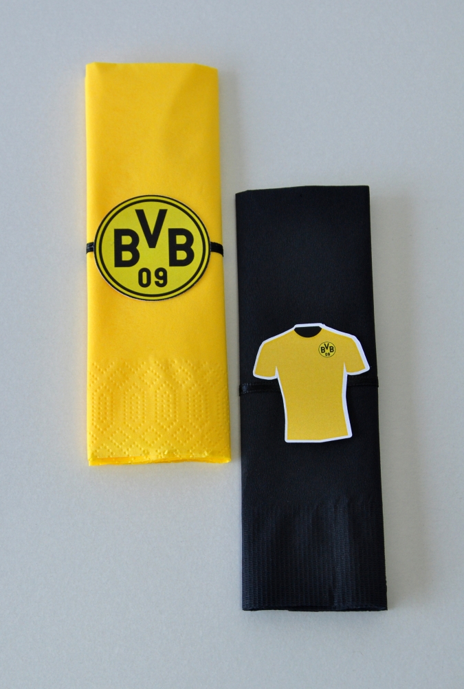 Парти салфетки Борусия Дортмунд, 33х33 см, 6 бр. пакет