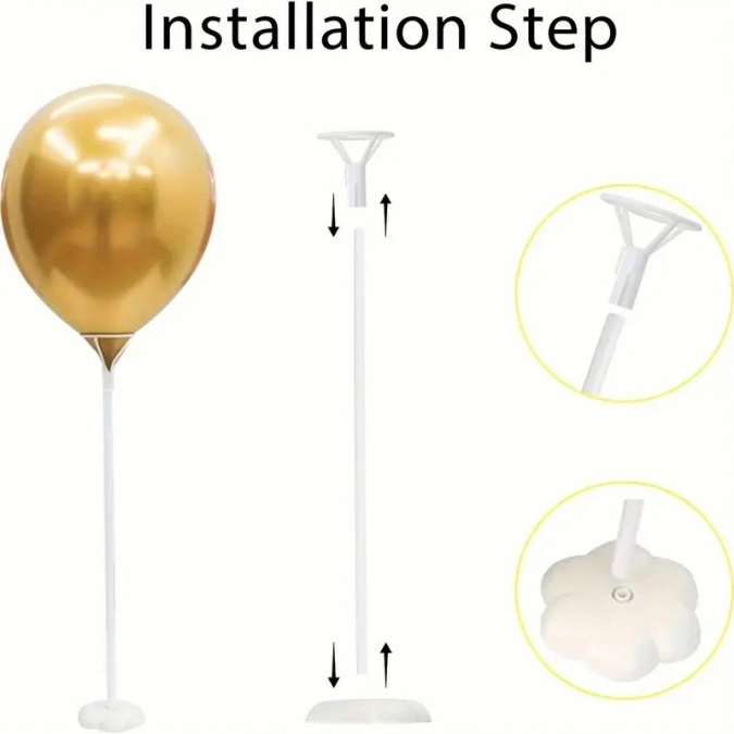 Стойка за 1 бр. фолиев или бабъл балон, 43 см /Tm/