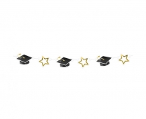 Банер гирлянд Дипломиране, абитуриент, завършване, 3,0м дължина /Gd/