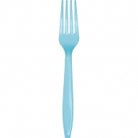 Парти вилички,  светло сини 10бр пакет