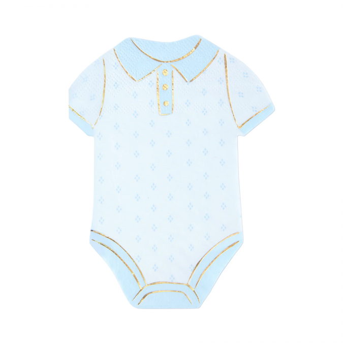 Парти салфетки Бебе момче боди, 16,5х13 см, 10 бр. в пакет /Pp/