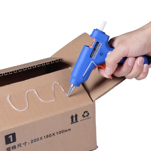 Малък силиконов пистолет за топло лепене, 20w с копче