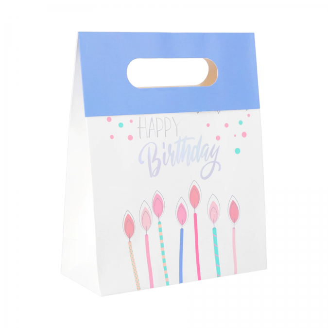 Луксозни подаръчни торбички Happy Birthday 23х18см /Pp/