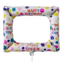 Балон Фоторамка "Happy Birthday" /фолио/, 50х59 см