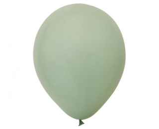 Балон сиво зелен, диаметър 30 см, 10 бр. в пакет /Gd/
