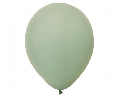 Балон сиво зелен, диаметър 30 см, 10 бр. в пакет /Gd/