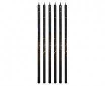 Свещички, черни с брокат, 6 бр. в опаковка /Gd/