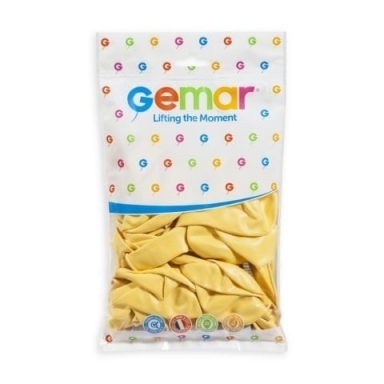 Балон бебешко жълт, горчица, диаметър 30 см, 100 бр. в пакет, Gemar G110 #043 /Uk/