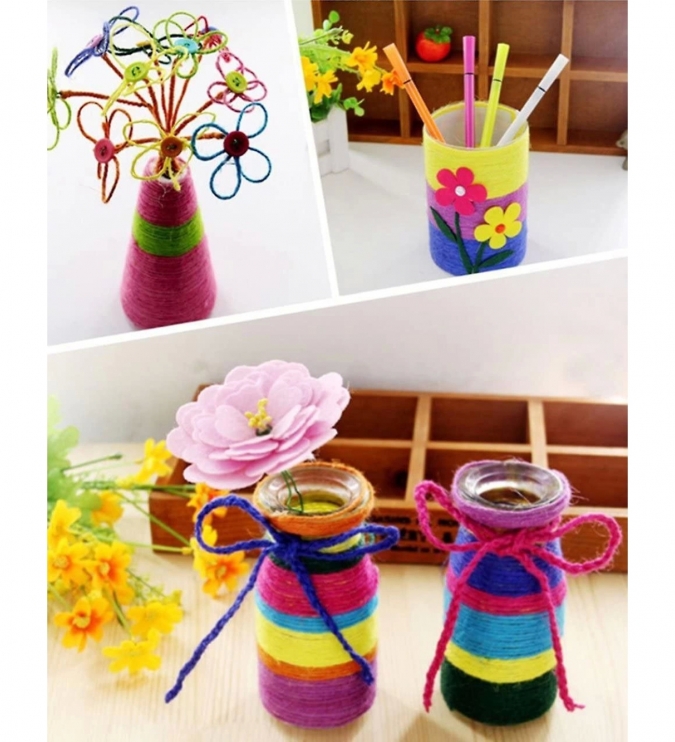 Хартиен шнур за декорация и опаковане на подаръци, микс пастелни цветове, 4х10м /Tr/