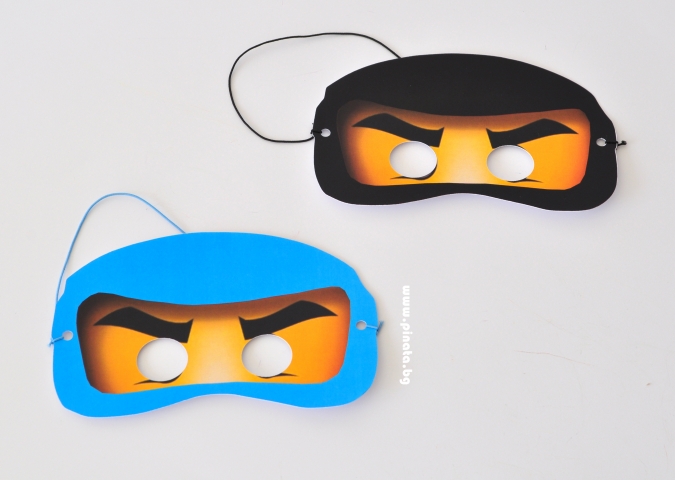 Парти маска Лего Нинджаго, 2 бр. в пакет