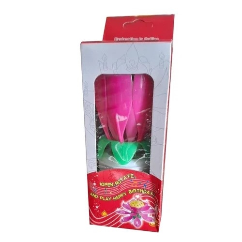 Музикална пееща свещ Лотос /Pe/