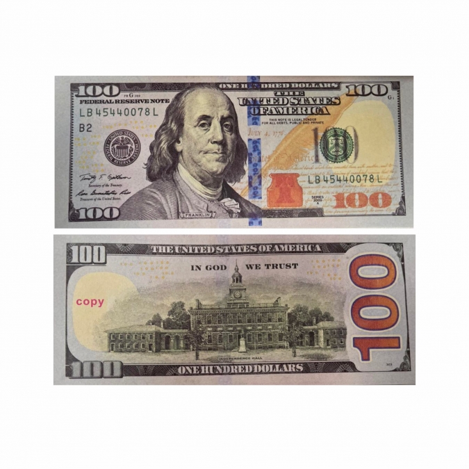 Долари пачка - фалшиви пари/реквизит, копюр 100 /Gx/