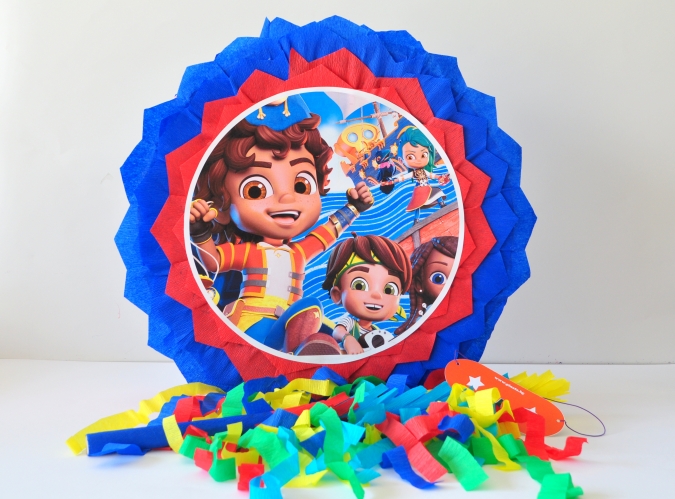 Пинята Ай Ай Сантяго, две лица 40х40 см