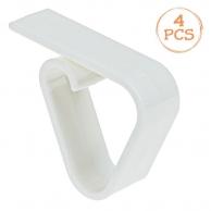 Пластмасови бели щипки за покривка, 4 броя /Mb/