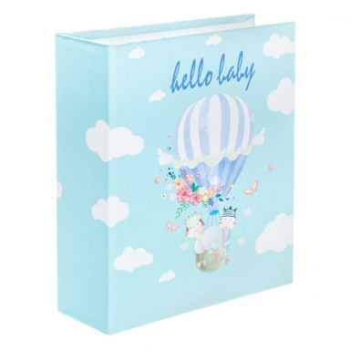 Фотоалбум със сини балони, момче, 100 снимки /Mb/