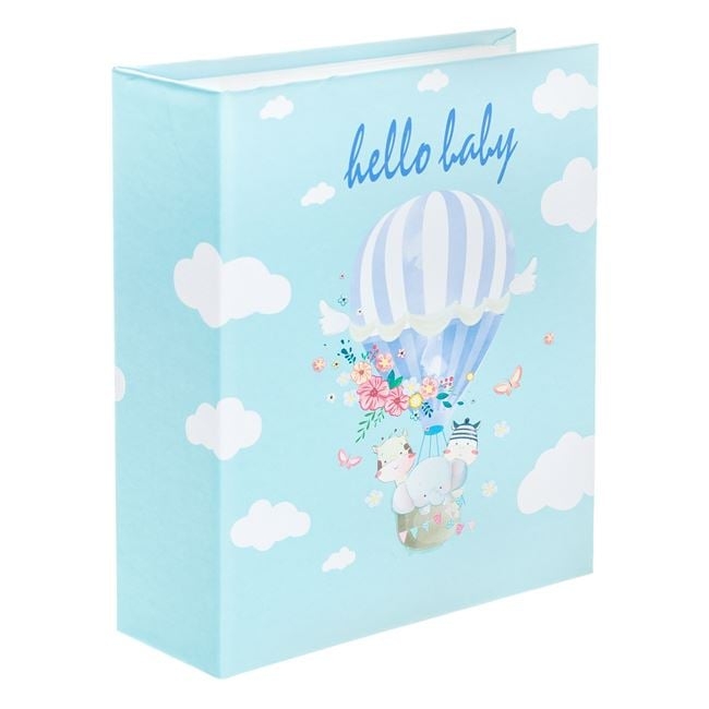 Фотоалбум със сини балони, момче, 100 снимки /Mb/