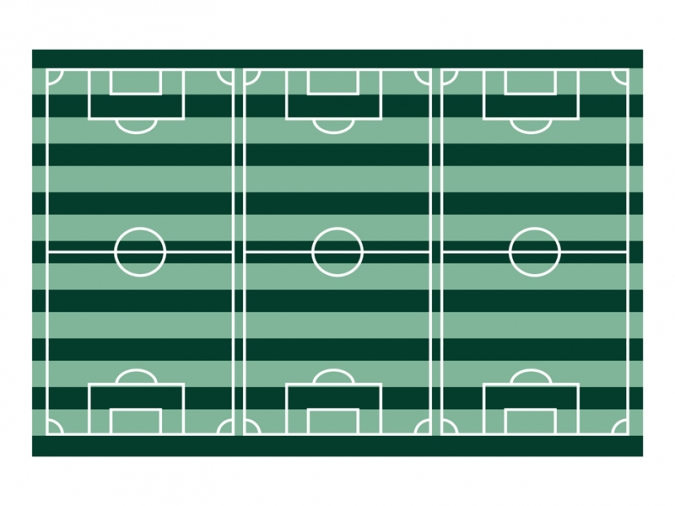 Парти покривка Футбол, игрище 120х180 см /Pd/