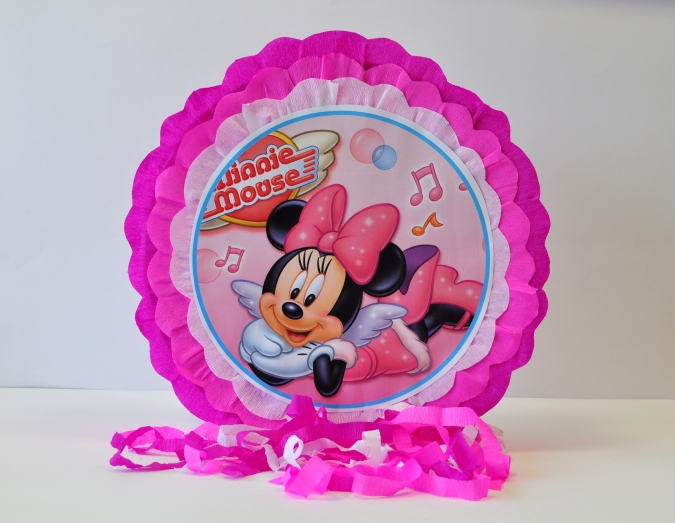 Пинята Мини Маус, две лица 40х40 см