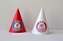 Персонализирана парти шапка Ливърпул, 3 бр. в пакет