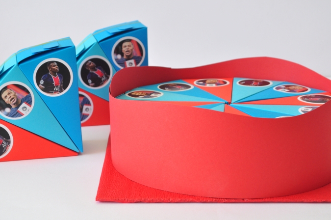 Хартиена торта с  тематична декорация и персонализация Килиан Мбапе ПСЖ