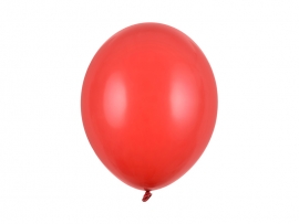 Балон цвят червен мак /poppy red/ пастел, диаметър 30 см, 10 бр. в пакет /Pd/