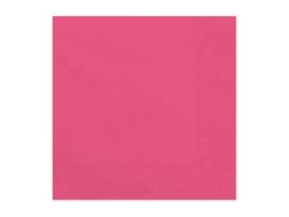 Парти салфетки 33х33 см, розови циклама /Pd/