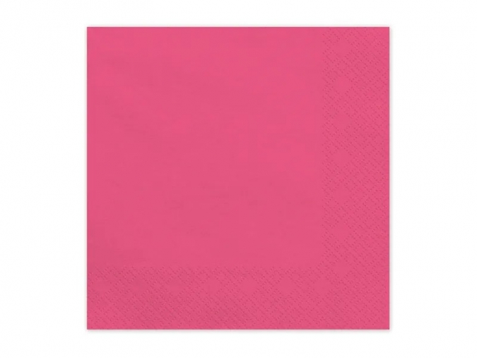 Парти салфетки 33х33 см, розови циклама /Pd/