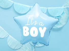 Фолиев балон Бебе момче звезда 45см / It's a Boy  /Pd/