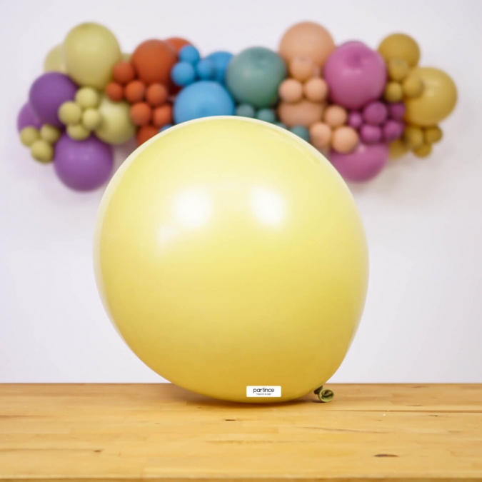 Балон цвят маслина зелено / Olive green, Калисан, диаметър 30 см, 10 бр. в пакет