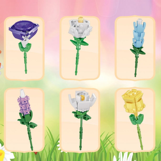 Кутия изненада - конструктор цветя /Mb/