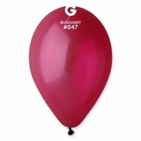Балон цвят тъмно червен, бордо / Burgundy, диаметър 26 см, 100 бр. в пакет, Gemar G90 #047