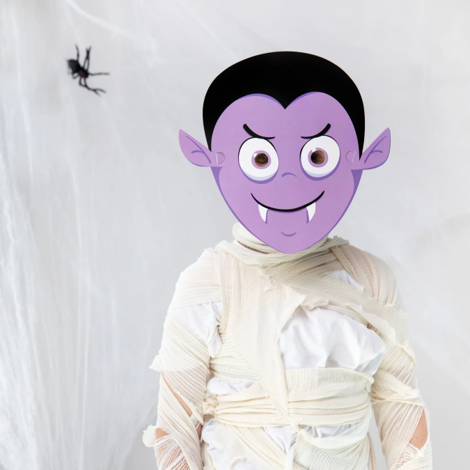 Хартиени маски Хелоуин Чудовища 24x23см 6 бр. в комплект /Pp/