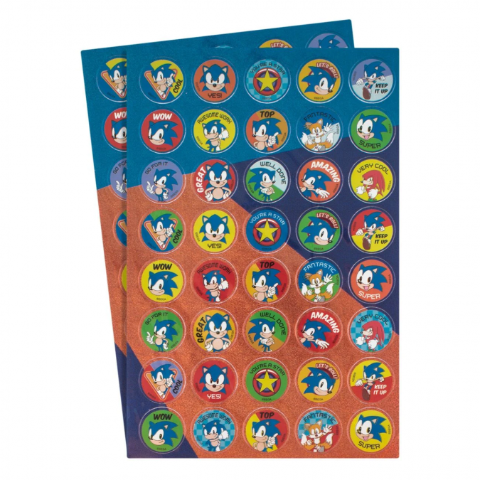 Стикери за награда, Соник, 80бр.  /Mb/
