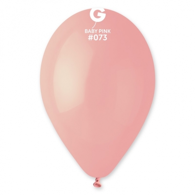 Балон цвят Бебешко розов, Baby Pink, диаметър 30 см, 100 бр. в пакет, Gemar G110 #073 /Uk/