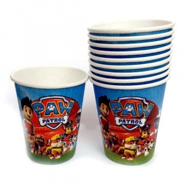 Хартиена парти чашка 250 мл Пес Патрул, 10 бр. /Gx/
