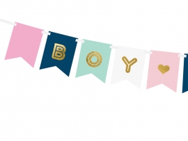 Банер гирлянд за разкриване на пола, Момче или Момиче , Boy or Girl, 1,75 м
