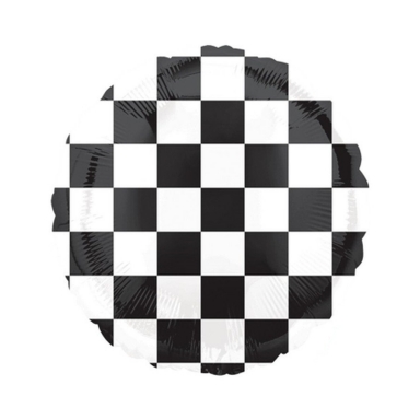 Фолиев балон Racing Team / Спортни коли, кариран флаг, 40 см /Gx/