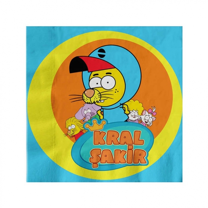 Парти салфетки Крал Шакир / Kral Sakir 33х33 см лицензирани