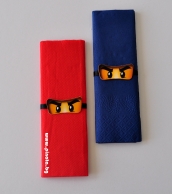 Тематични парти салфетки Лего Нинджаго 33х33 см, 6 бр. пакет