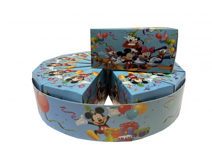 Комплект 13 парчета /заготовки за хартиена торта Мики Маус, с вкл. ринг за декорация /Mr/